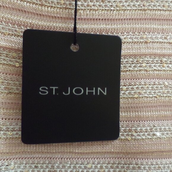 St. John Waterfall Cardigan Sweater+Tank Shades of Pink-Large NEW $1595 - Picture 13 of 16
